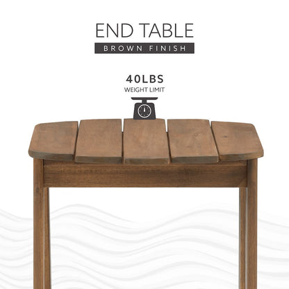 Acorn Finish Adirondack End Table