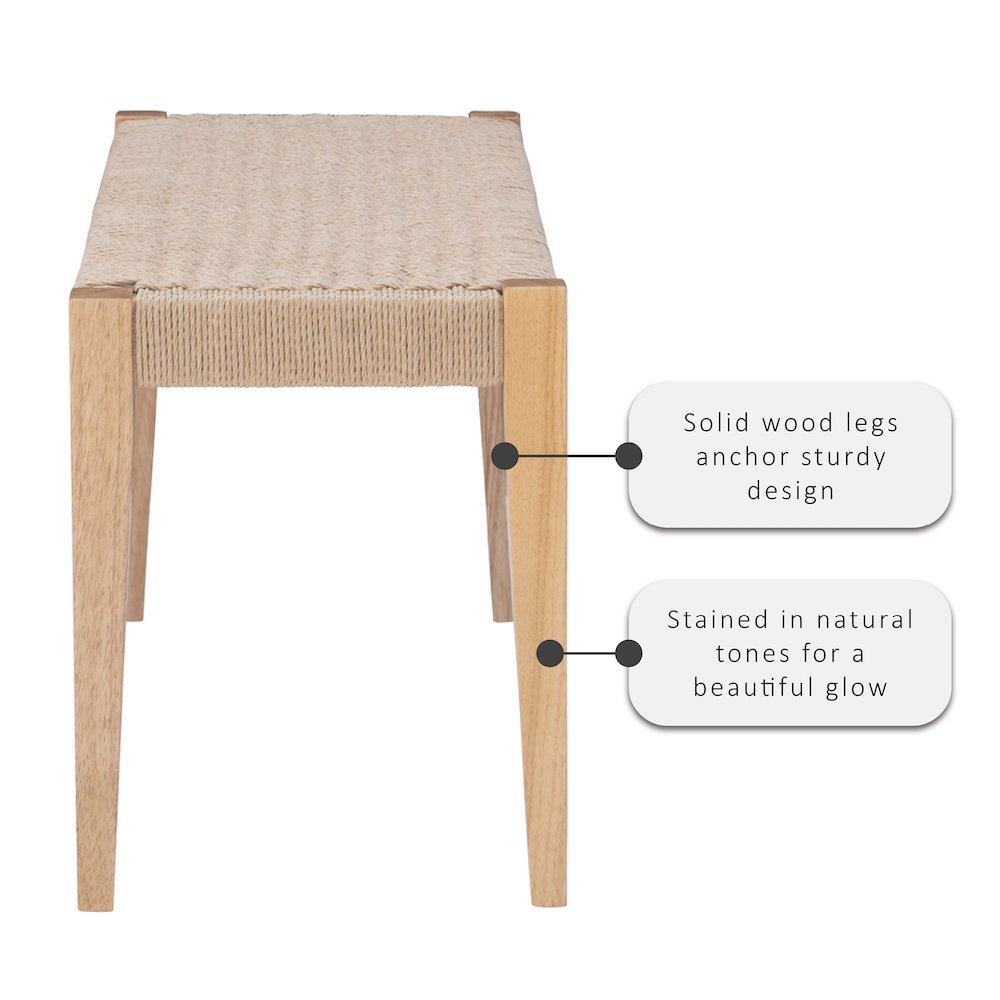 Cadence Dining Bench Natural