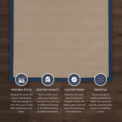 Athena Cork & Blue 2.6x8, Rug