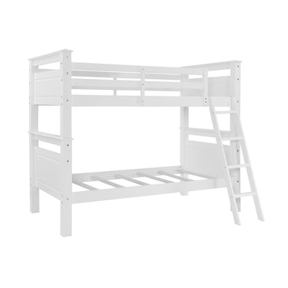 Beckett Twin Over Twin Bunk Bed, White