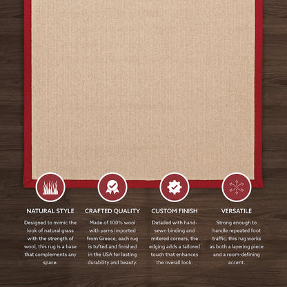 Athena Cork & Red 4x6, Rug
