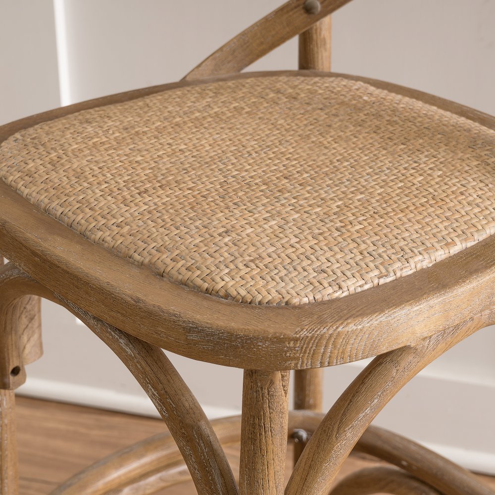 Roxy 24.5 In Gray Wash Counter Stool
