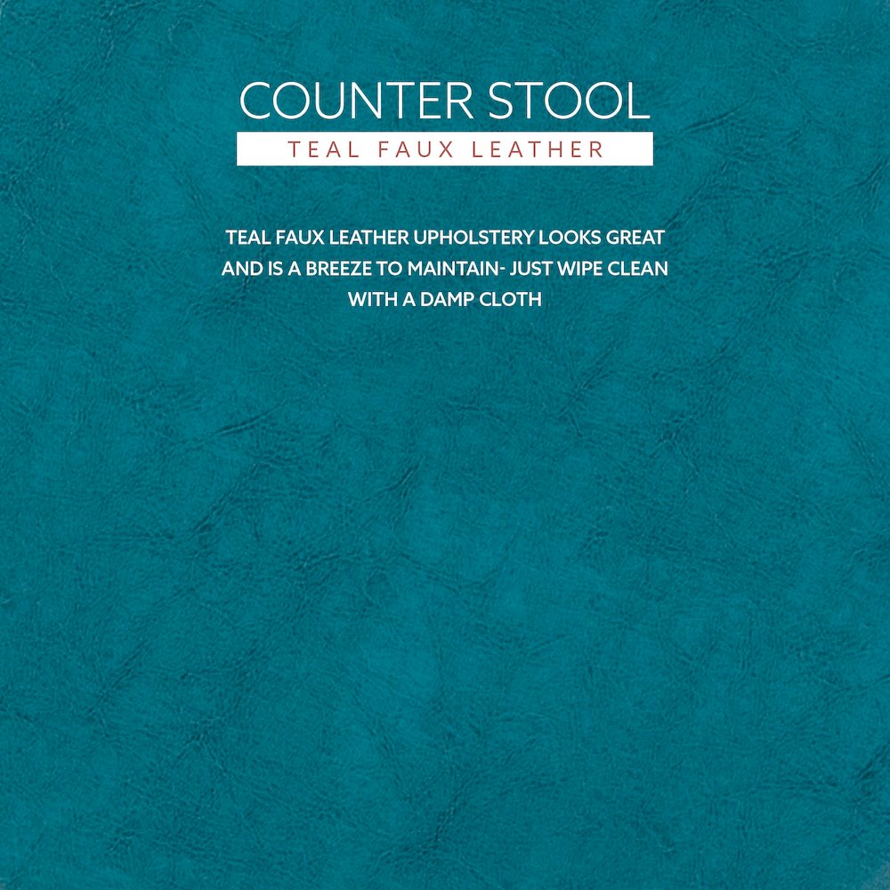 Maya Teal 24 Inches Counter Stool