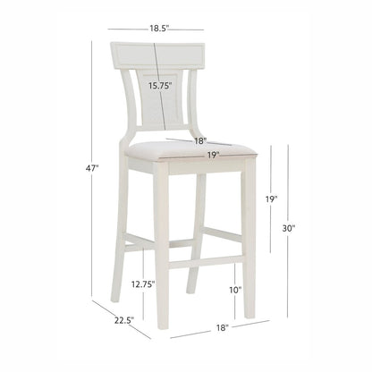 Rylan Bar Stool Creamy White