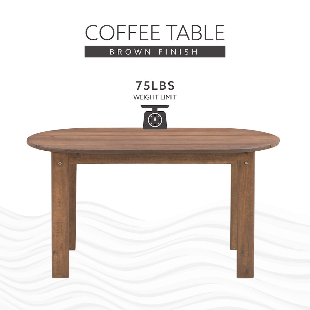 Adirondack Acorn Coffee Table