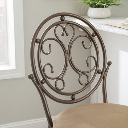 Big and Tall Scroll Circle Back Barstool