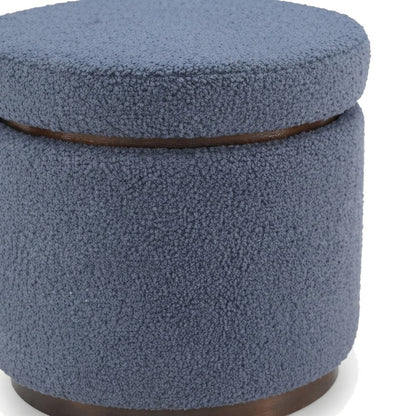 Fabric-Upholstered Storage Ottoman with Removable Lid, Square Bench, Brown