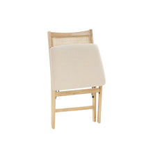 Bina Rattan Cane Folding Dining Side Chair, Beige