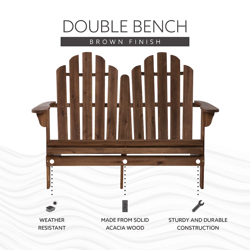 Adirondack Double Bench