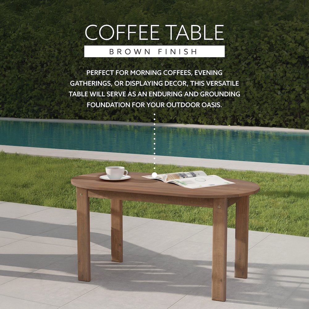 Adirondack Acorn Coffee Table