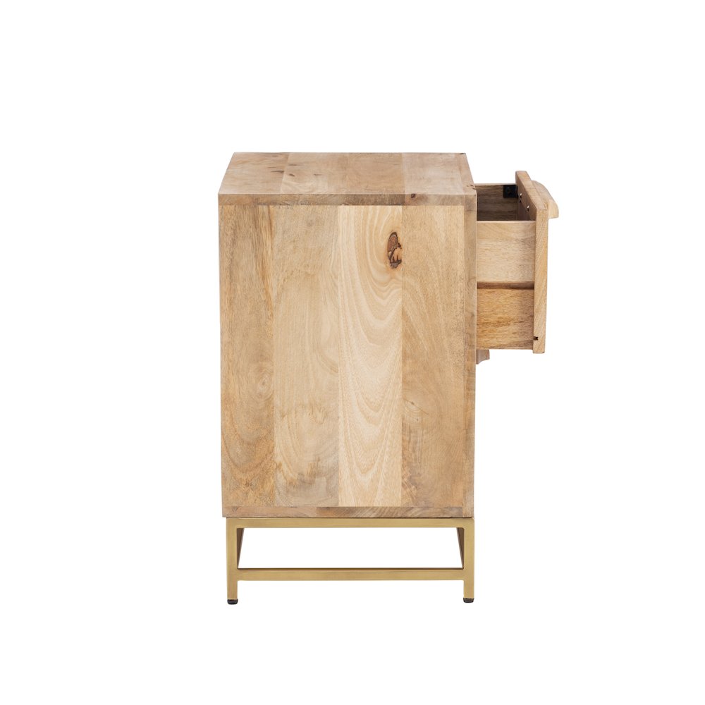 Janie Rattan Cabinet Two Drawers