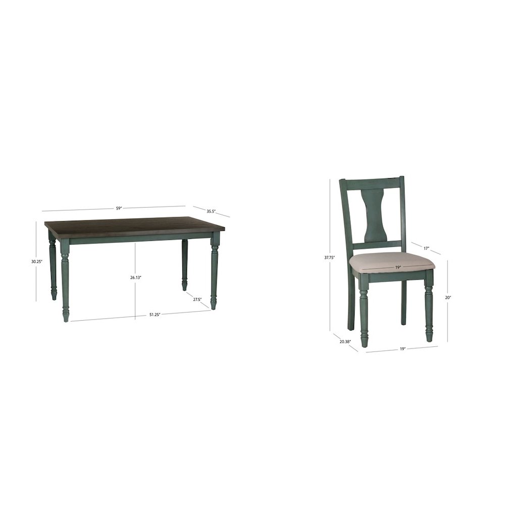 Willow 5pc Dining Set
