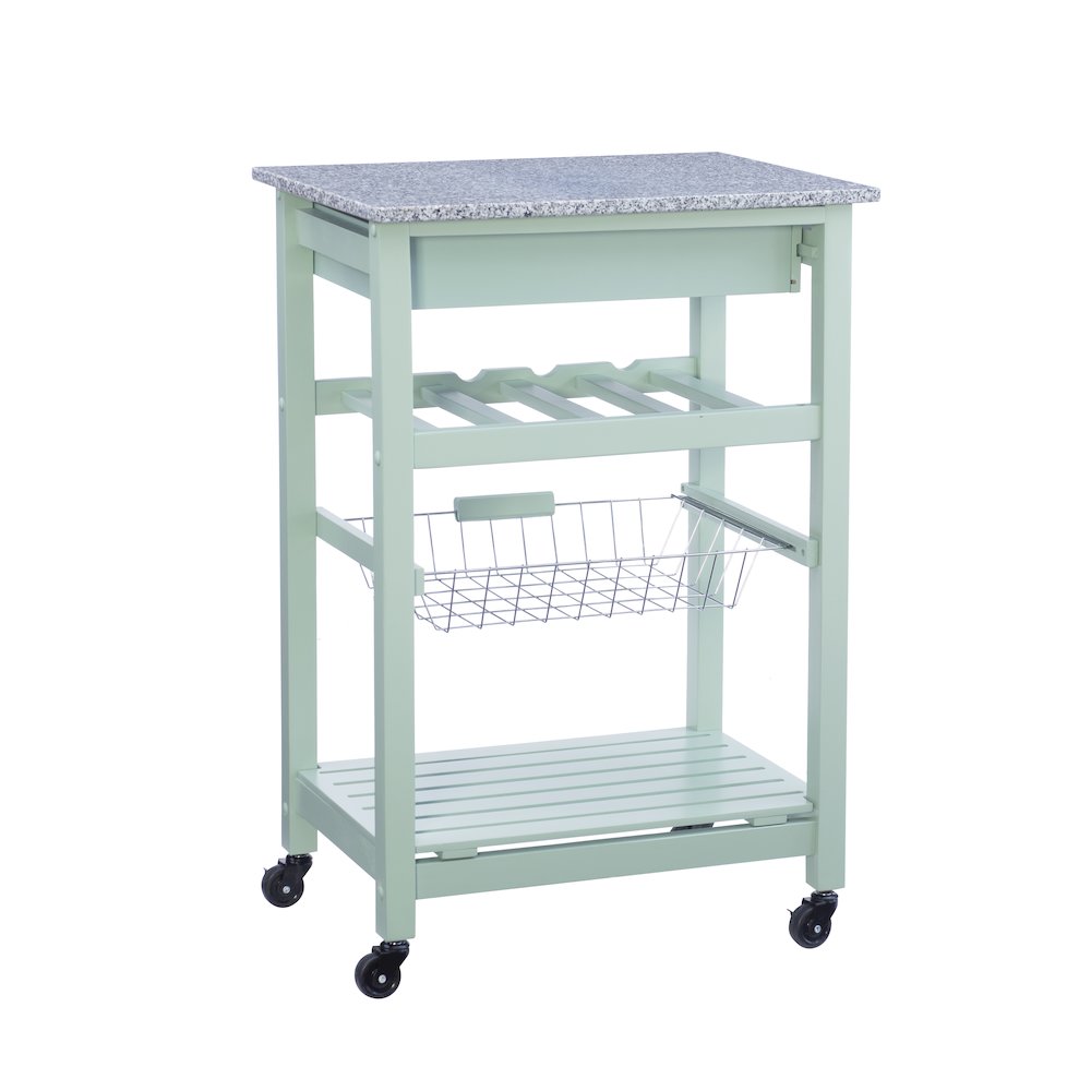 Roger Green Kitchen Island Granite Top