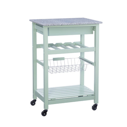 Roger Green Kitchen Island Granite Top