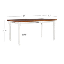 Willow Brown Dining Table