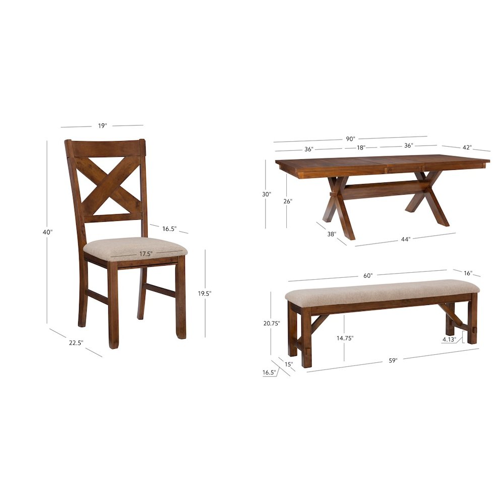 Kraven 6pc Dining Set