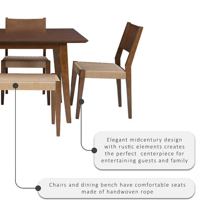Cadence 6Pc Dining Set Brown