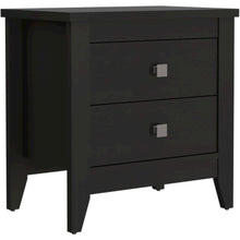 Amara 24" Tall Nightstand Black Black MDF