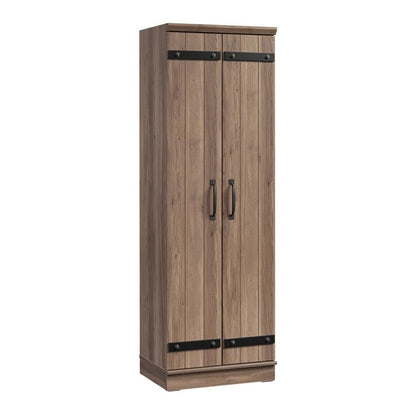 Storage Cabinet With Salt Oak Finish And Spacious Interior For Home Or Office