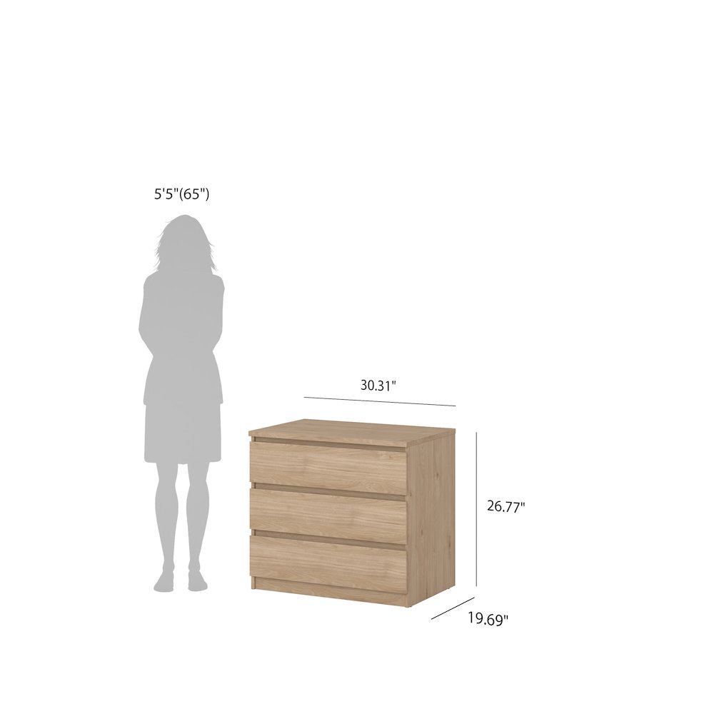 Scottsdale 3-Piece Bedroom Set, Jackson Hickory