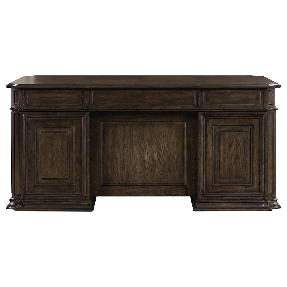 Executive Desk with Locking File Storage Drawers Home Office