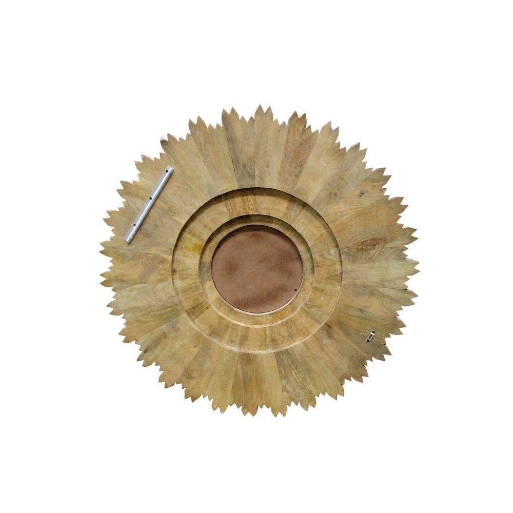 Transitional Falcon Sunburst Wall Décor with Mirror