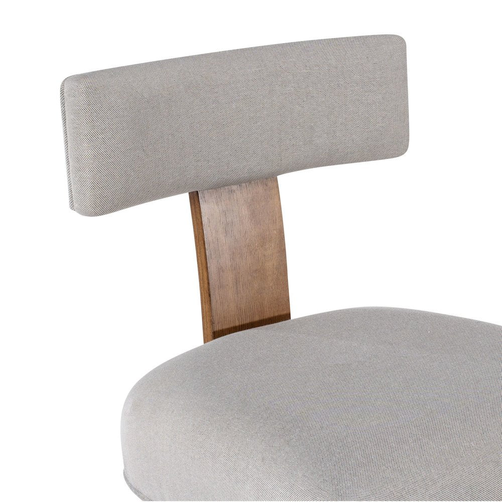 Thalia T-Back Bar Stool with Fully Upholstered Cushion