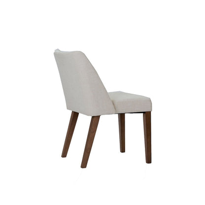 Space Savers Nido Chair - Light Tan (RTA)-Set of 2 in Satin Walnut