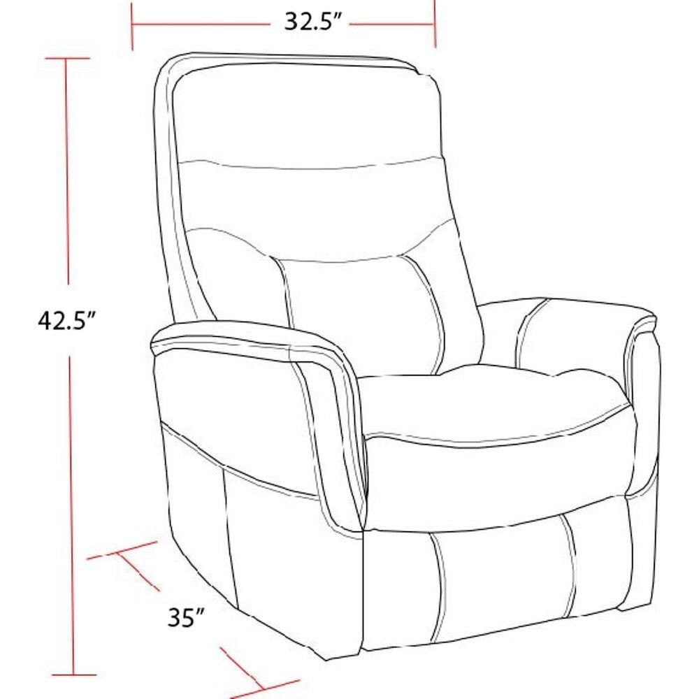 Truffle Recliner Nursery Glider – Boucle Chair with Power Lift Feature