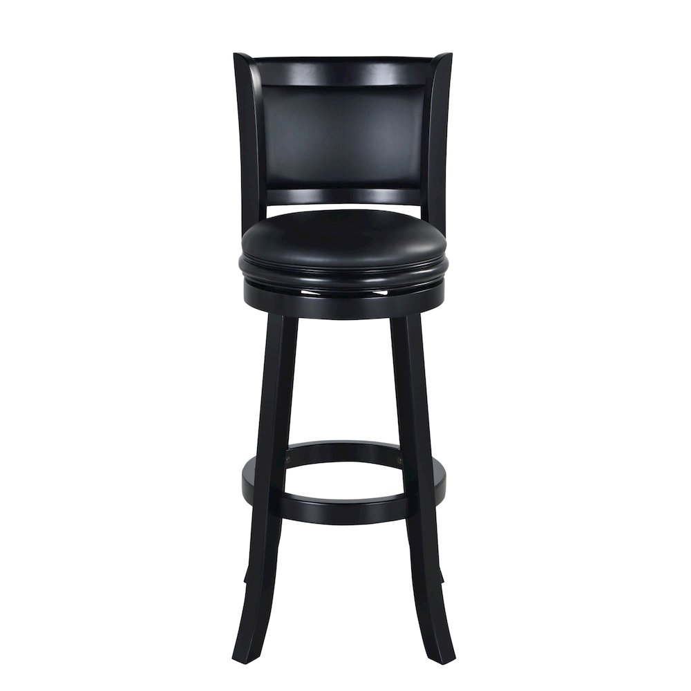 Augusta Swivel Extra Tall Bar Stool - Black