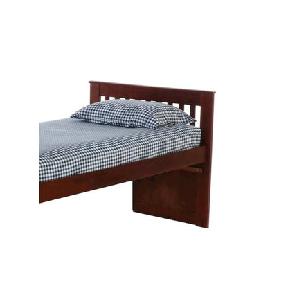 Donco Kids Twin Mission Rake Bed in Merlot