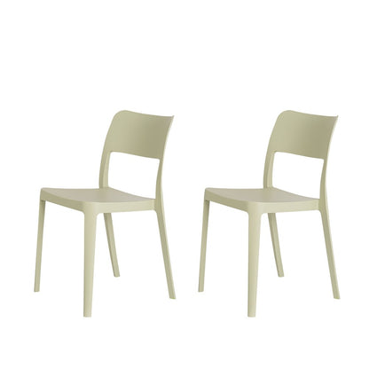 Lagoon La Vie Stackable Armless Chair Set of 2