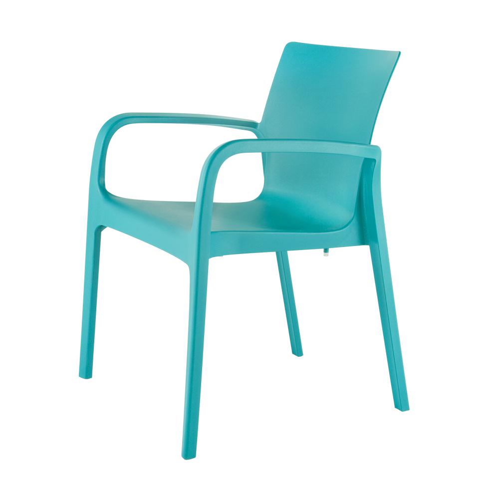 Lagoon Alissa Resin Stackable Dining Armchair Set of 2