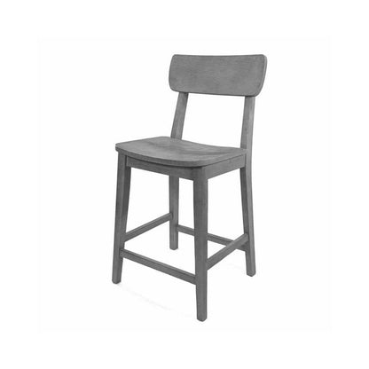 Torino Wood Counter Stool - Charcoal Grey