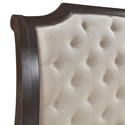 Lyndhurst Wood Queen Upholstered Bed in Walnut