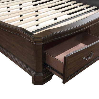 Lyndhurst Wood Queen Upholstered Bed in Walnut
