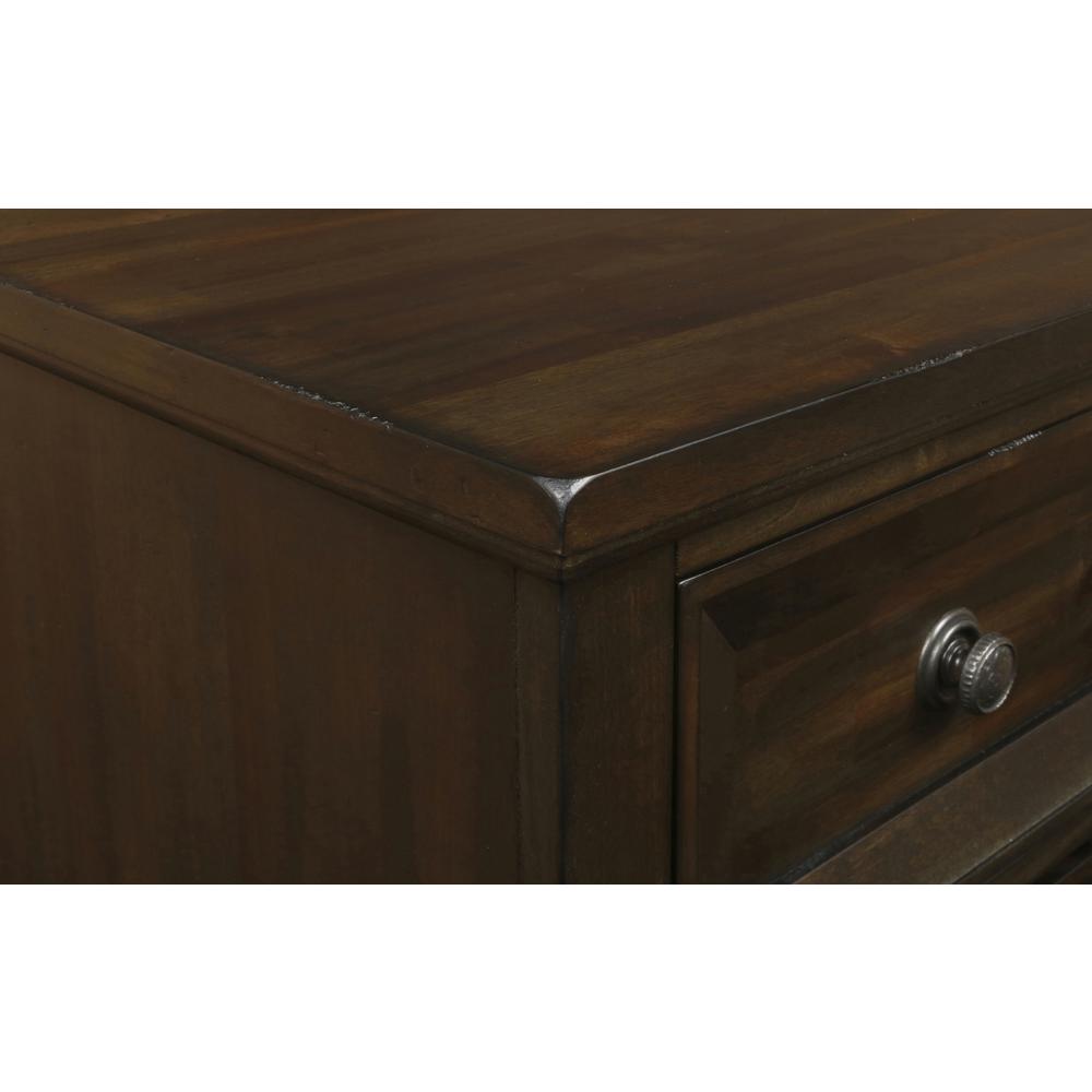 Furniture Sevilla Solid Wood 9-Drawer Dresser in Walnut