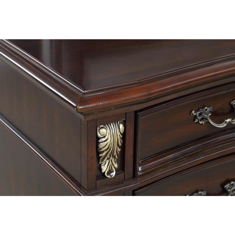 Furniture Maximus Solid Wood Dresser in Madeira Brown