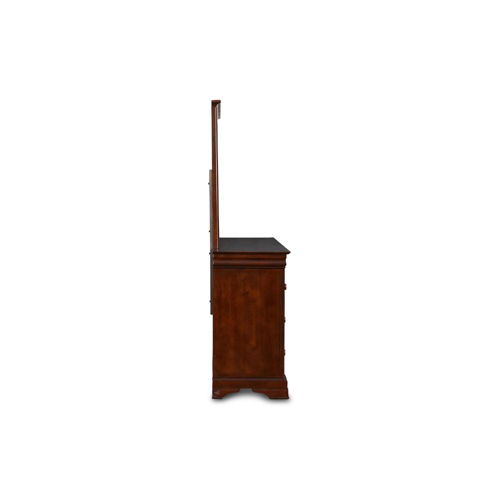 Furniture Versailles Solid Wood Engineered Wood Dresser in Cherry