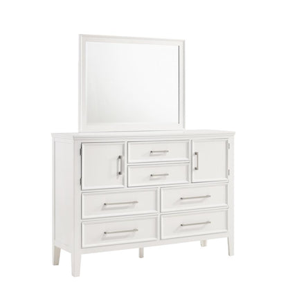 Furniture Andover 5-Piece Queen Wood Bedroom Set in White