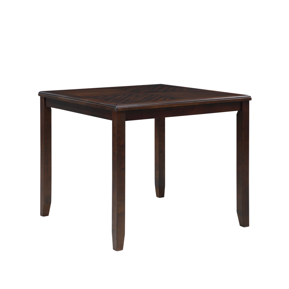 Furniture Gia 5-Piece Transitional Wood Counter Set in Cherry