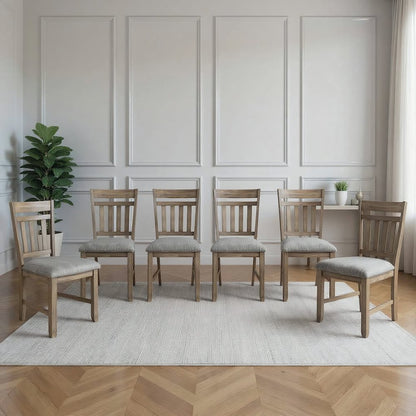 Harrisburg Wood Dining Chair in Walnut (Set of 6)