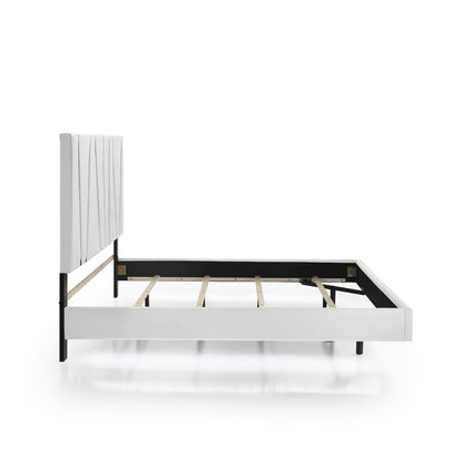 Europa 5-Piece Wood California King Bedroom Set (B/Dr/Mr/2Ns), White