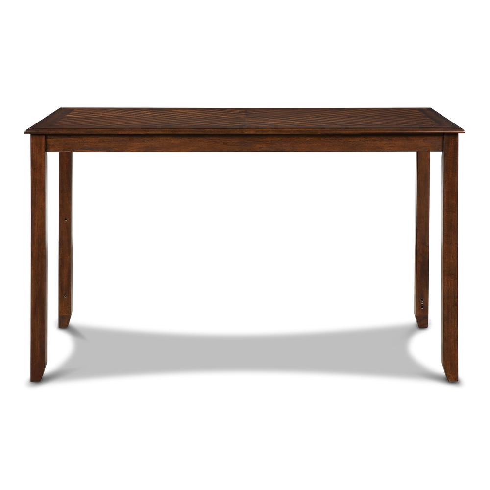 Amy 5-pc Wood Rectangle Counter Set with 4 Chairs in Cherry
