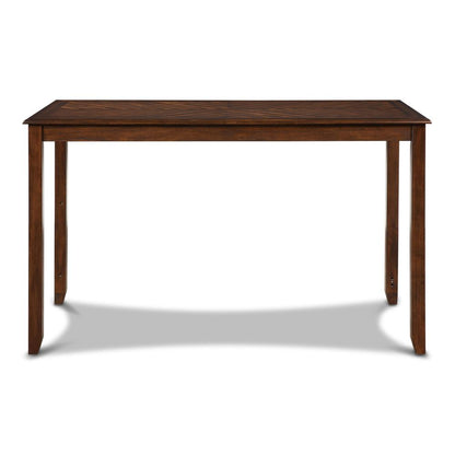 Amy 5-pc Wood Rectangle Counter Set with 4 Chairs in Cherry