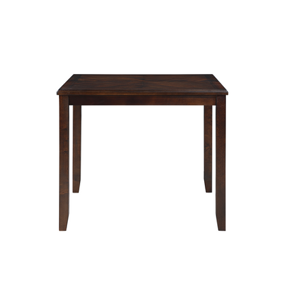 Furniture Gia 5-Piece Transitional Wood Counter Set in Cherry