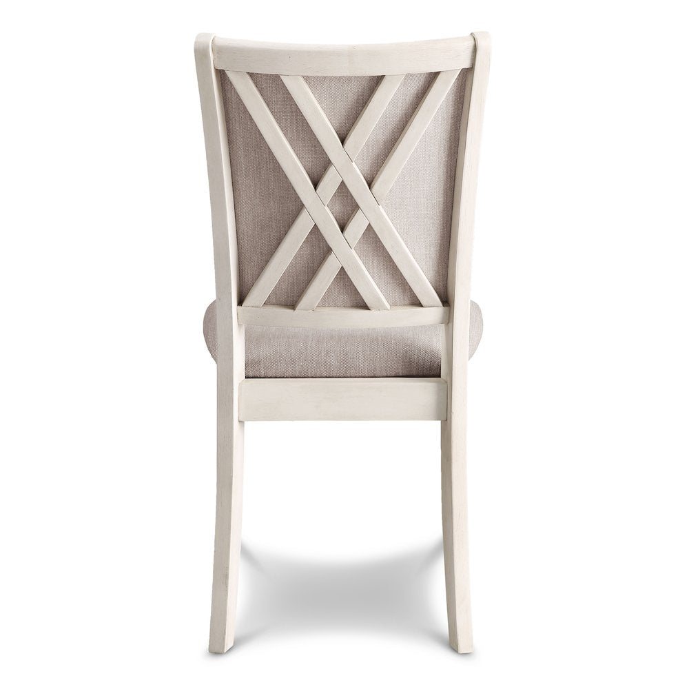 Amy Wood Dining Chair in Bisque (Set of 4)