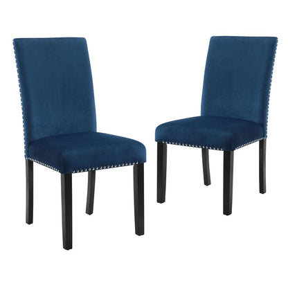 Furniture Celeste Faux Marble Dining Set- 1 Table  4 Blue Chairs