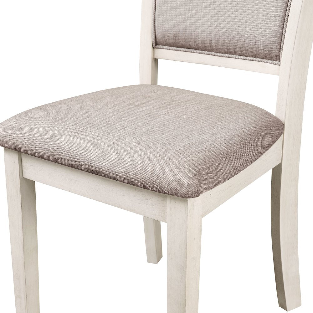 Amy Wood Dining Chair in Bisque (Set of 6)