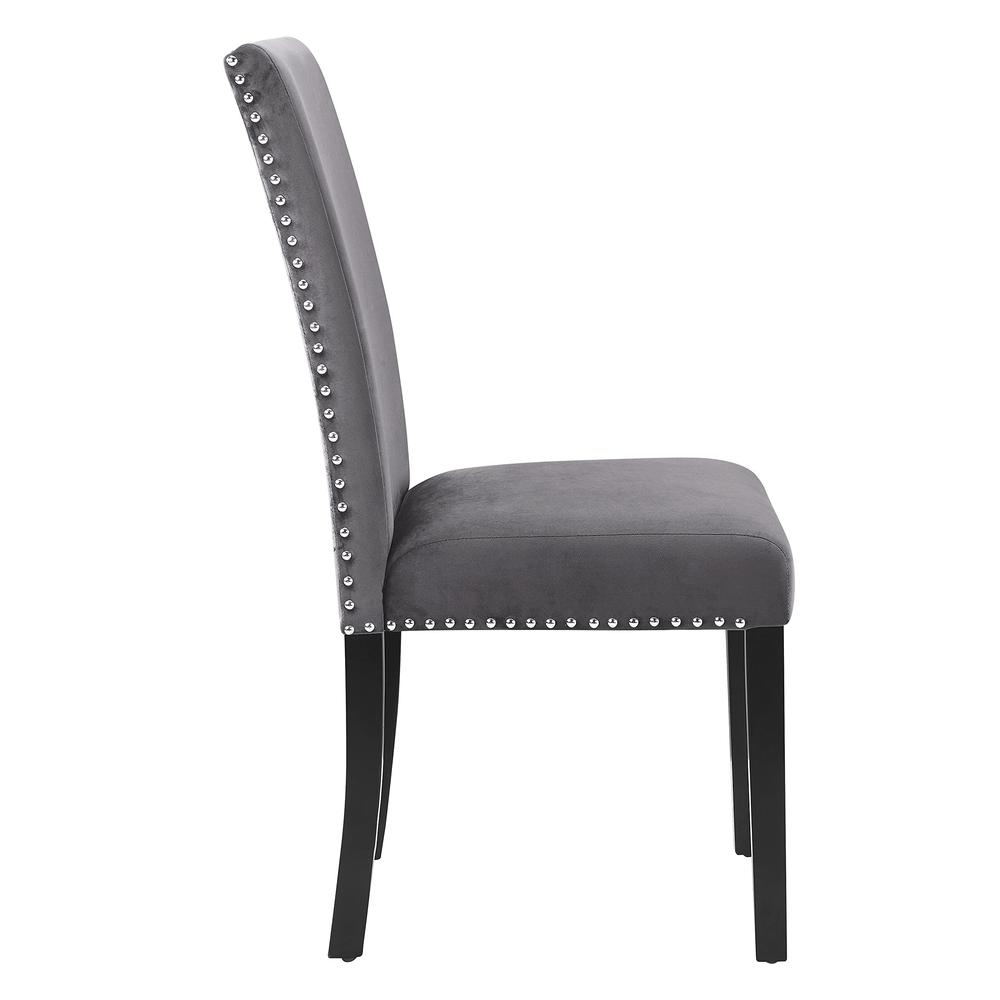 Celeste Gray Wood Upholstered Dining Chair (Set of 6)